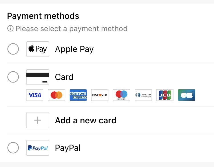 The accepted payment options in Temu Latvia