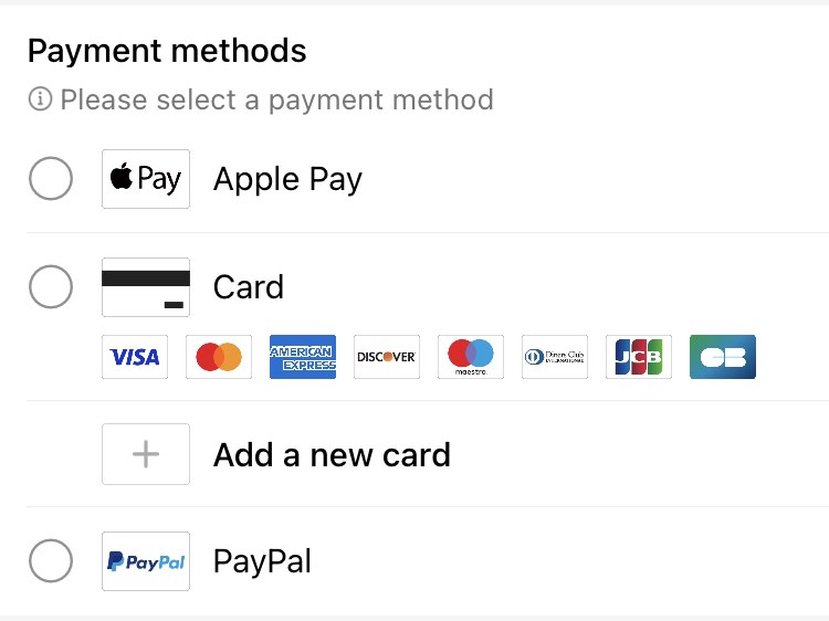 The accepted payment options in Temu Lithuania